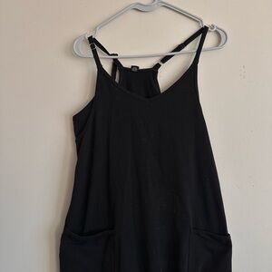 Black Tank Dress With Pockets